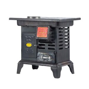 Cast Iron Wood Stove - Pure Carbon Cast Iron Fire for Home Heater, Firewood Furnace, Camping Stove, Indoor Wood Burning Stoves