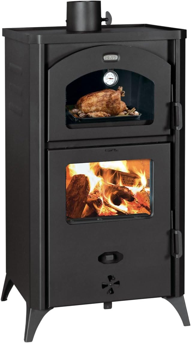KOMIRO Wood stove with oven. Cooking stove, heating power 14kw.