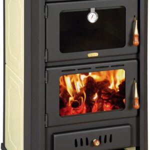 Stove Combustion Wood 5+15 kW Cooker Rear Boiler Fireplace Fireplace